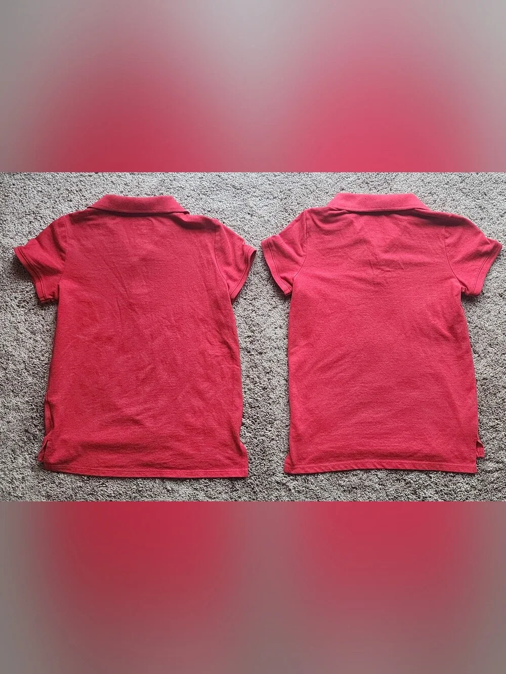 Boys Osh Kosh Boys Size 8/8A Red Uniform Polo, In Good Shape, Minor Flaw Shown